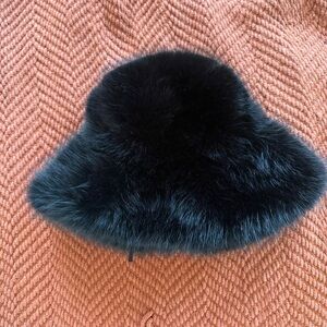 Chic Black Faux Fur Women's Hat